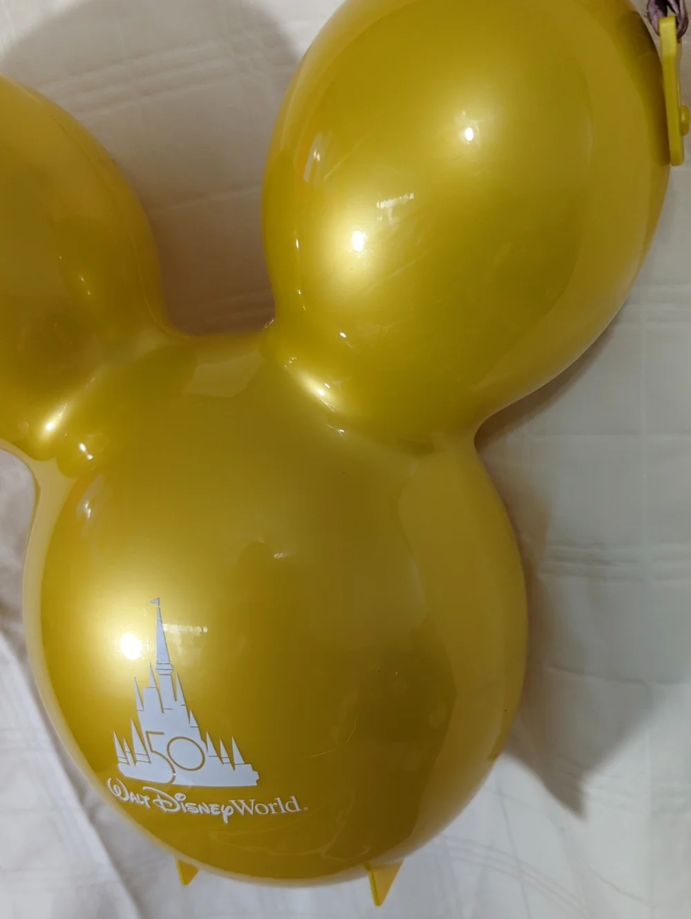 Disney 50th Anniversary Gold Mickey Balloon Popcorn Bucket
